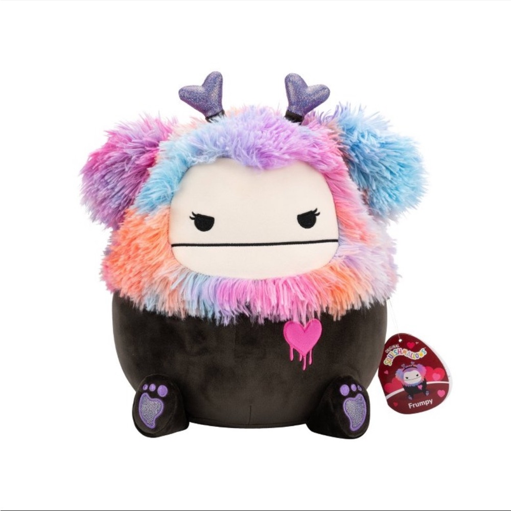 Squishmallows 12” Frumpy Girly Goth Black Bigfoot - Picture 2 of 8